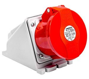 BASE HEMBRA P/PARED IP44 3P+N+T 32A380V