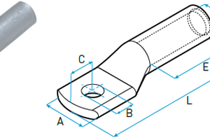 TERMINAL BIMETALICO ALUM-COBRE 25MM SCB25