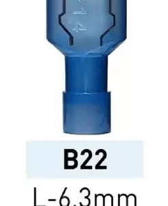 TER PALA MACHO L 6,3 mm B22