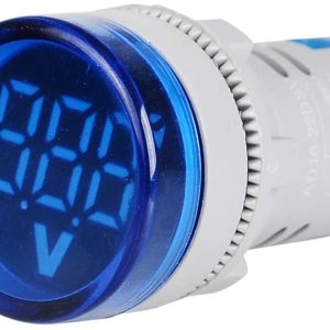 VOLTIM DIG 22MM 500VAC LED AZUL THOMELEC