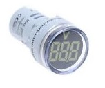 VOLTIM DIG 22MM 500VAC LED BCO THOMELEC