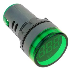 VOLTIM DIG 22MM 500VAC LED VERDE THOMEL
